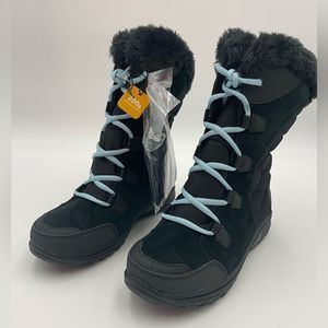 NIB!! Columbia Women's Ice Maiden II Wide Snow Boot, Sz 5.5 Wide, Black/Oxygen